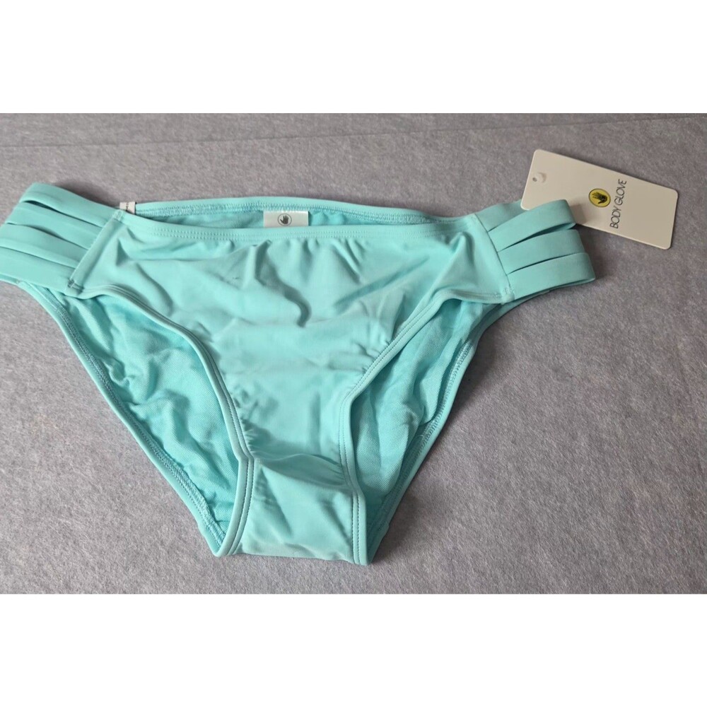 BODY GLOVE Smoothies Nuevo Sz M Contempo Bikini Bottom Sea Mist Women’s NWT